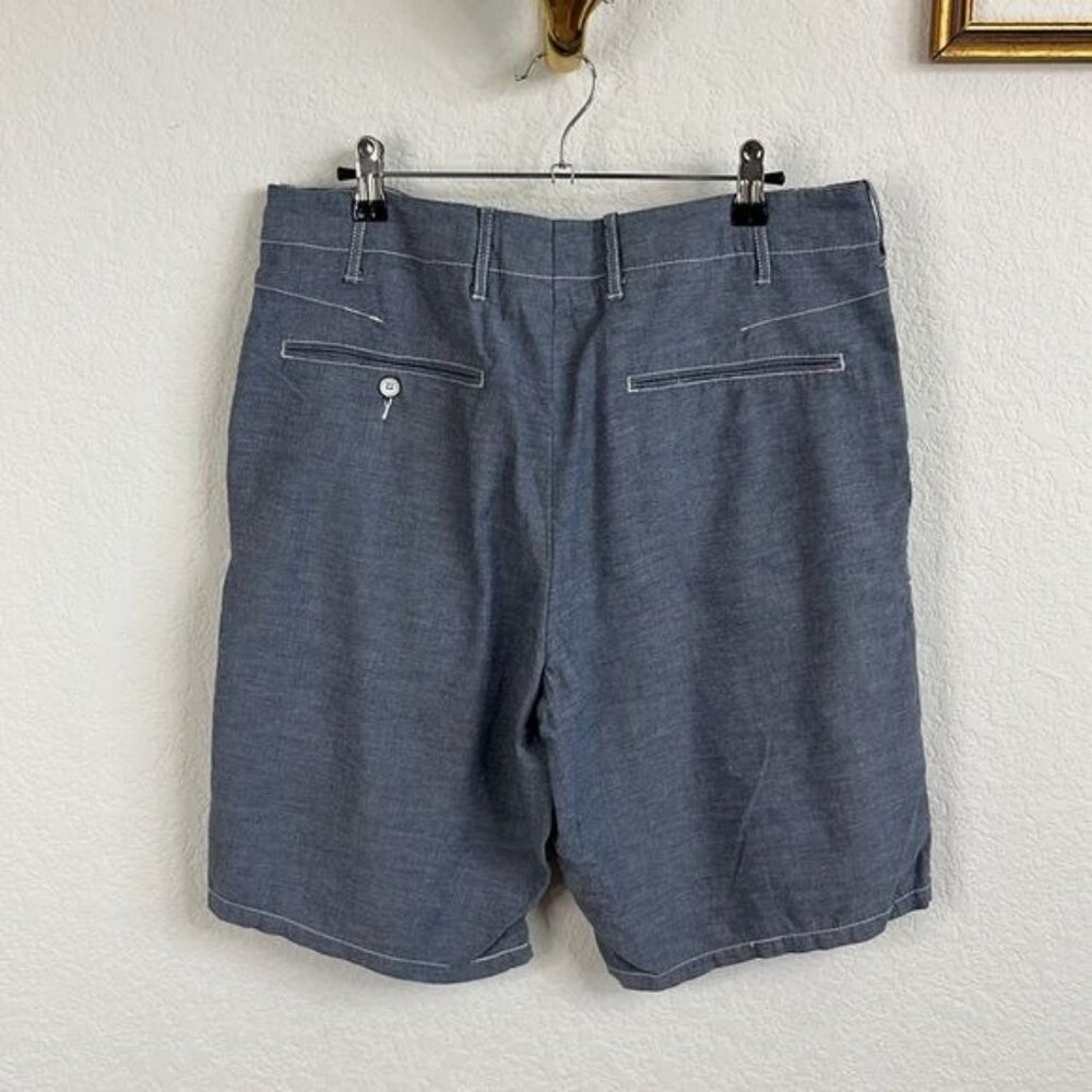 Rag & Bone Chambray Flat Front Twill Shorts - image 7